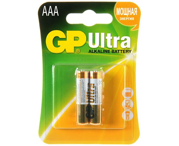 Элемент питания GP ULTRA LR03 (2 бл) (2/20/160)