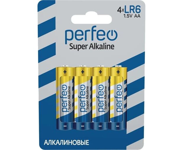 Эл. питания Perfeo LR6/4 BL Super Alkaline