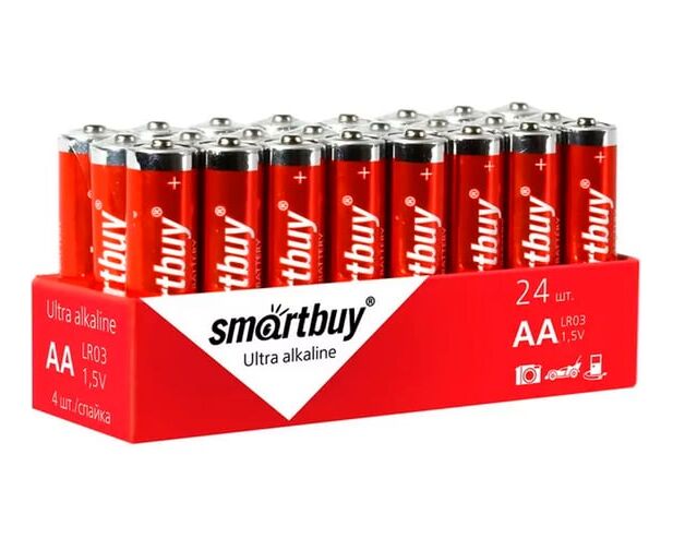 Батарейка AA Smart Buy LR06-24 P (SBBA-2 A24 S) 1.5 B, (24/480)