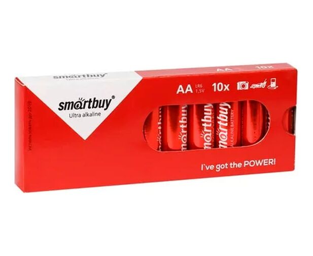 Батарейка AA Smart Buy LR06-10 Box (SBBA-2 A10 BX) 1.5 B, (10/300)