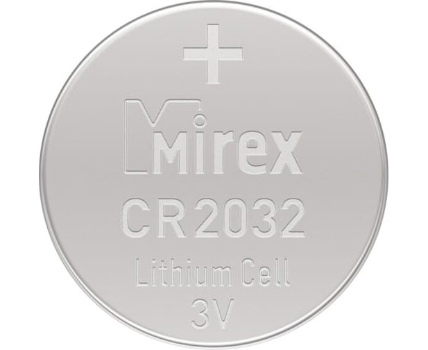 Батарейка Mirex CR2032-1 BL Lithium (23702-CR2032-E1) 3 В, (1/60/360)