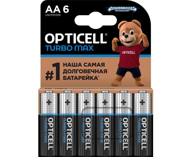 Батарейка OPTICELL Turbo Max LR6 BL6 6053005 (6/72)