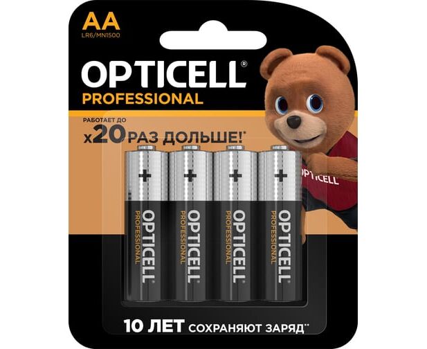 Батарейка OPTICELL Professional LR6 BL4 5052001 (4/48/192/16128)