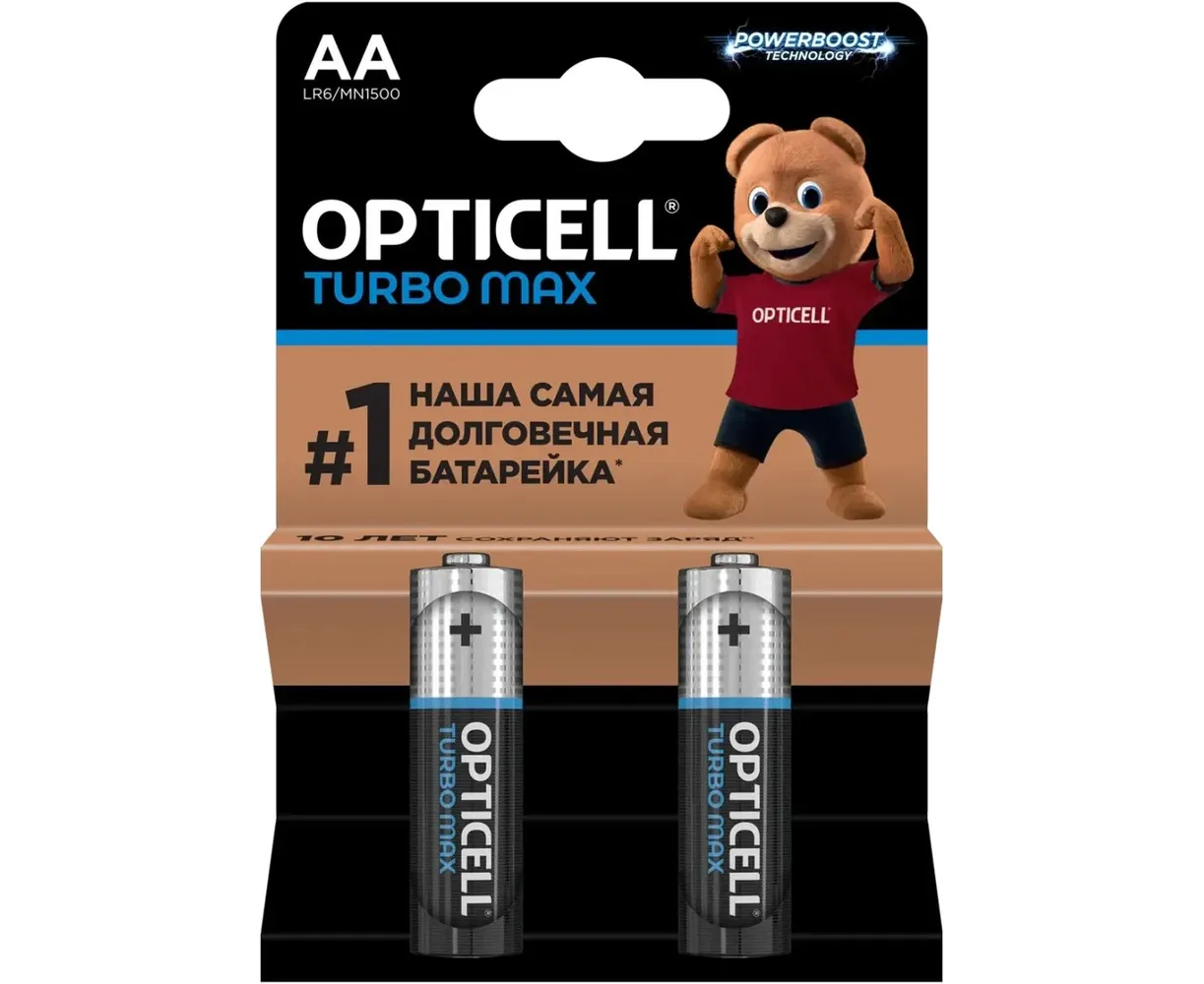 Батарейка OPTICELL Turbo Max LR6 BL2 6053001 (2/96)