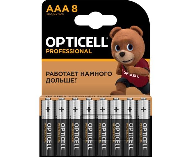Батарейка OPTICELL Professional LR03 BL8 (5052008) (8/80)