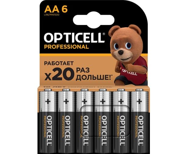 Батарейка OPTICELL Professional LR6 BL6 5052003 (6/72)