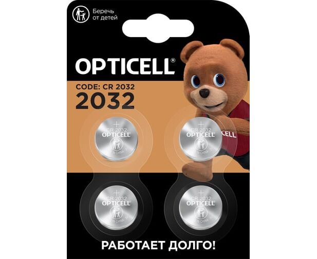 Батарейка OPTICELL Speciality CR2032 BL4 (6060007) (4/80)