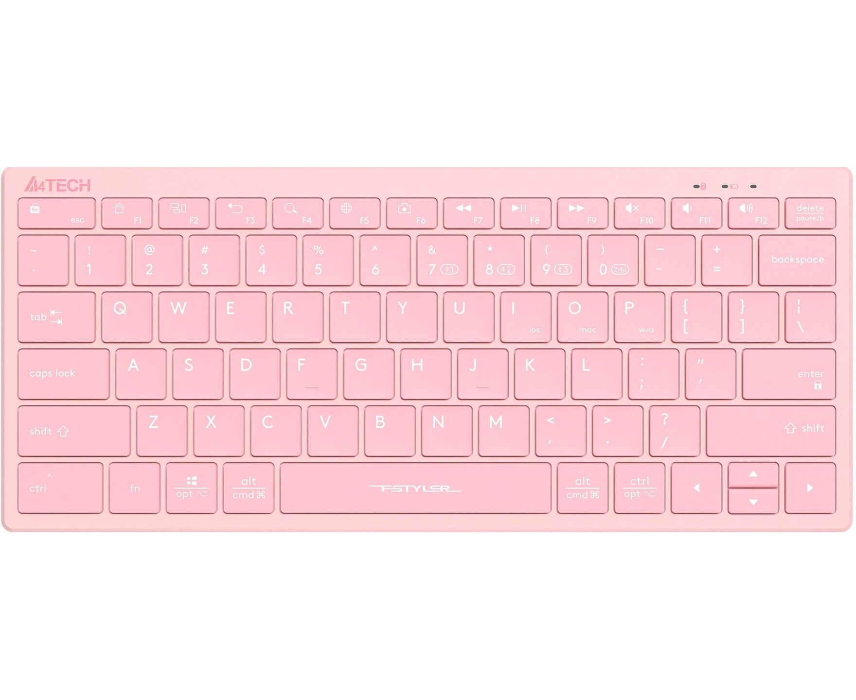 Клавиатура A4 Tech Fstyler FBX51 C розовый