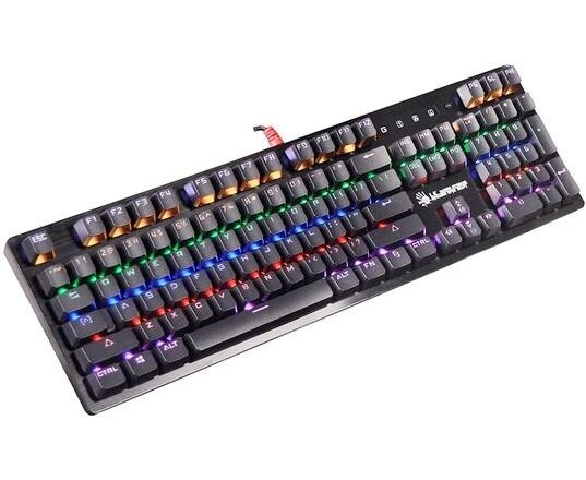 Клавиатура A4 Tech Bloody B820 R Blue S механическая черный USB for gamer LED (B820 R BLACK (BLUE SWITCH))