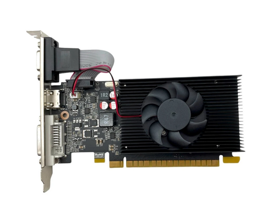 Видеокарта CBR GT710 2 Gb (VGA-STX710-2 G-RTL) DDR3, 64bit, 954 Mhz, 1*HDMI + 1*DVI + 1*VGA, 29 W, Ret