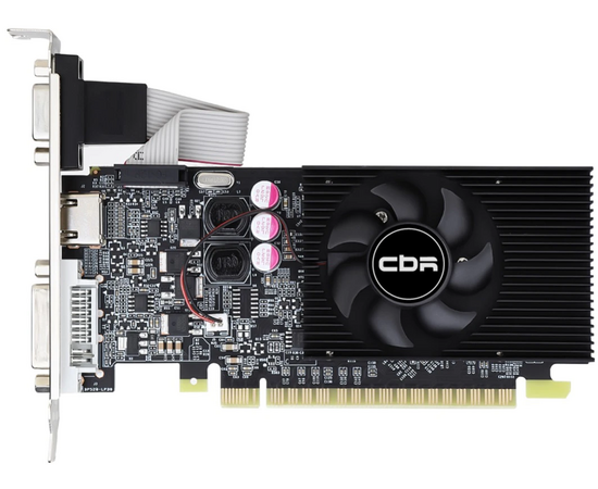 Видеокарта CBR GT610 2 G (VGA-STX610-2 G-RTL), 64 BIT, DDR3, 700 Mhz, 29 W (DVI/HDMI/CRT)