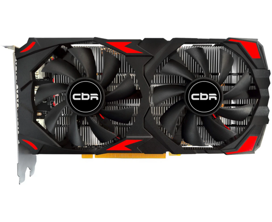 Видеокарта CBR Radeon RX 580 8 G (VGA-STX580-8 G-RTL), GDDR5, 256 BIT, 2048, 1168 M Hz, Dual fan PCIE 3.0, 150 W (HDMI/2x DP)