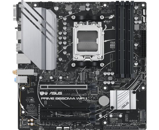 MB s AM5 ASUS PRIME B650 M-A WIFI II m ATX 4x DDR5 3x PCI Ex16 2x M.2 DP HDMI VGA 2.5 GLAN Wi-Fi 6 (90 MB1 EG0-M0 EAY0)