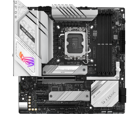 Материнская плата Asus ROG STRIX B760-G GAMING WIFI Soc-1700 Intel B760 4x DDR5 m ATX AC`97 8ch(7.1) 2.5 Gg RAID+HDMI+DP