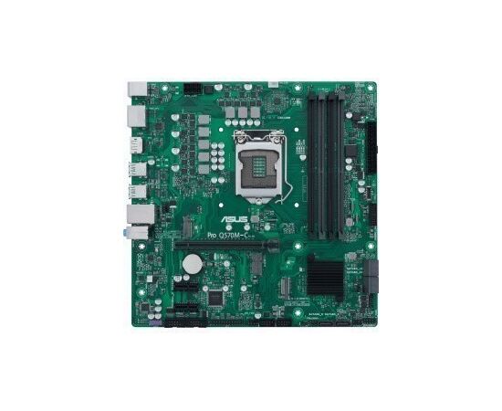 Материнская плата ASUS PRO Q570 M-C/CSM (90 MB1700-M0 EAYC), LGA1200, Q570, 4*DDR4, D-Sub+DP*2+HDMI, SATA6, Audio, USB 3.2*7, LPT*1 header (w/o cable), COM*2 header (w/o cable), m ATX