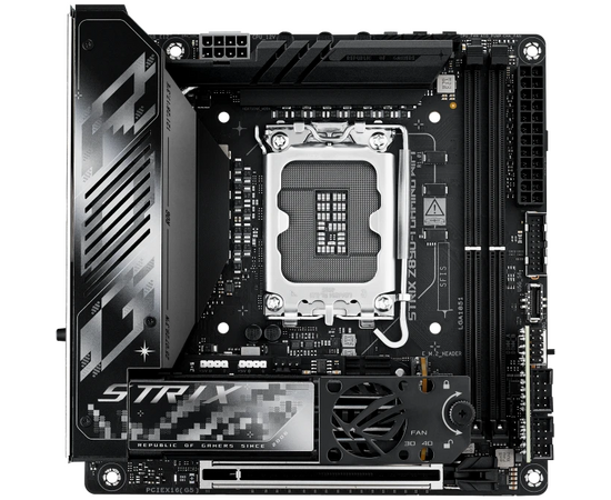 Материнская плата ASUS Rog Strix Z890-I Gaming Wifi 90 MB1 IC0-M0 EAY0 Intel Z890 s1851, 2x DDR5(96 GB), 1x PC Ie 5.0x16, 1x LAN (2.5 Gb E), Wi-Fi, BT