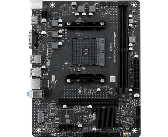 MB s AM4 CBR B450 M Challenger (MB-MSB450-65 W-BLK), AMD B450,Micro ATX, 2x DDR4
