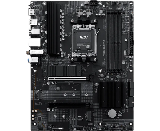 Материнская плата MSI Pro B840-S Evo Wifi6 E Socket AM5 AMD B840 4x DDR5 ATX AC`97 8ch(7.1) 2.5 Gg RAID+HDMI