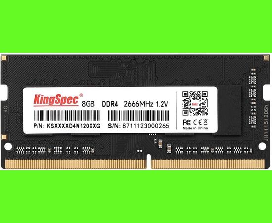 ОЗУ Kingspec KS2666 D4 N12008 G DDR4 8 Gb 2666 M Hz RTL SO-DIMM 204-pin 1.35 В