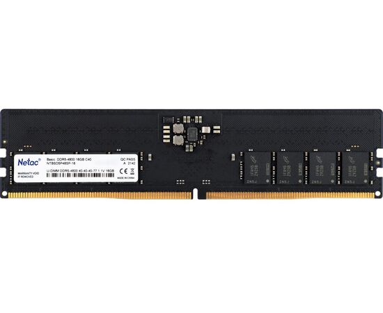 ОЗУ Netac Basic (NTBSD5 P48 SP-16) 16 GB 4800 M Hz CL40 1.1 V DDR5