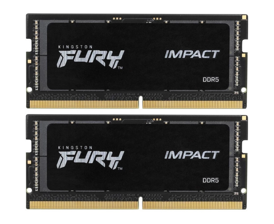 ОЗУ Kingston Fury Impact KF560 S38 IBK2-32 DDR5 - 2x 16 ГБ 6000 МГц, для ноутбуков (SO-DIMM), ECC, Ret