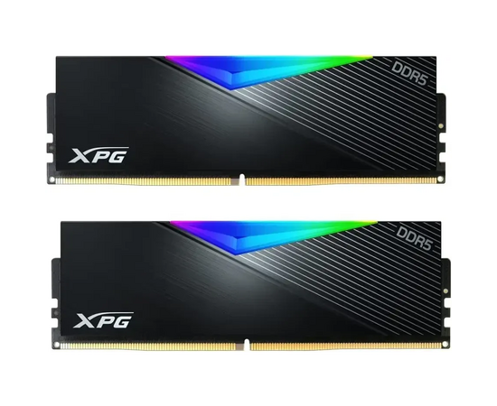 ОЗУ ADATA XPG Lancer RGB AX5 U6400 C3216 G-DCLARBK 32 GB DDR5 6400 DIMM CL32-39-39, Non-ECC, 1.35 V, 2 x 16 GB