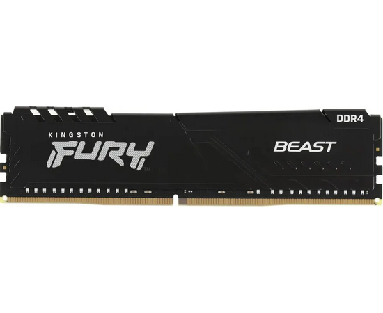 ОЗУ Kingston Fury Beast Black KF432 C16 BB1/16 WP 16 GB 3200 MT/s DDR4 CL16 DIMM 1 Gx8
