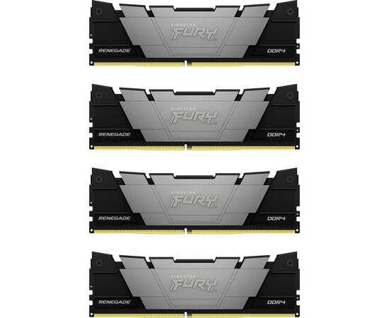 ОЗУ Kingston Fury Renegade Black KF436 C16 RB12 K4/64 64 GB3600 MT/s DDR4 CL16 DIMM (Kit of4)1 Gx8