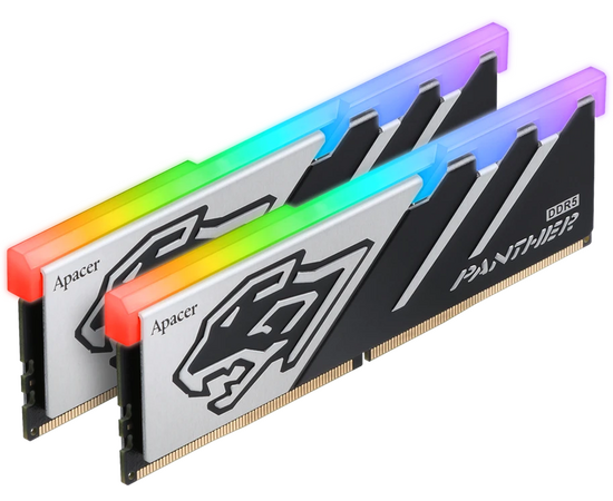 ОЗУ Apacer AH5 U32 G60 C6229 BAA-2 32 GB DDR5 DIMM 6000-38 2048x8 1.35 V OC Panther RGB DDR5 w/HS RP-K2