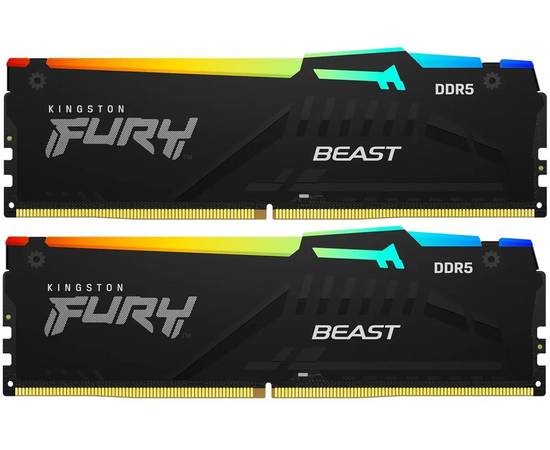 ОЗУ Kingston Fury Beast (KF556 C40 BB2 AK2-64) DDR5 - 2x 32 ГБ 5600 МГц, DIMM, Ret