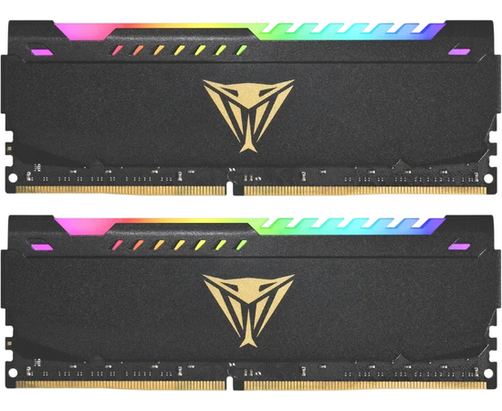 ОЗУ PATRIOT Viper Steel RGB (PVSR432 G320 C6 K) DDR 4 DIMM 32 Gb (16 G Bx2) PC25600, 3200 Mhz, (retail)