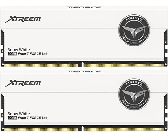 ОЗУ DDR5 TEAMGROUP T-Force Xtreem (FFWD532 G7200 HC34 ADC01) 32 GB (2x16 GB) 7200 M Hz CL34 (34-42-42-84) 1.40 V / White