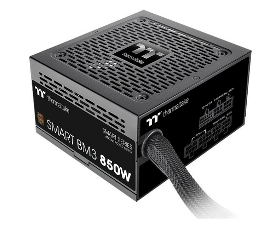Блок питания Thermaltake Smart BM3 (PS-SPD-0850 MNFABE-3) Gen.5 ATX 850 W 80+ bronze 24pin APFC 120mm fan 12x SATA Cab Manag RTL