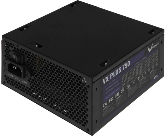 Блок питания Formula AC VX Plus (VX Plus 750 W) ATX 750 W (20+4pin) APFC 120mm fan 4x SATA RTL