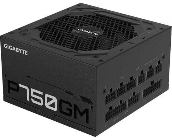 Блок питания Gigabyte ATX 750 W GP-P750 GM 80+ gold 24+2x(4+4) pin APFC 120mm fan 8x SATA Cab Manag RTL