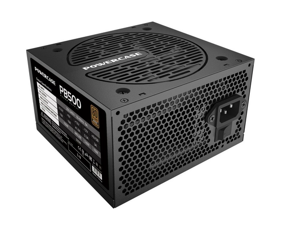 Блок питания Powercase PB500 (PS-500 B-DC) (80 Plus Bronze, ATX 2.31, 500 W, APFC, DC-DC, 120mm Fan)