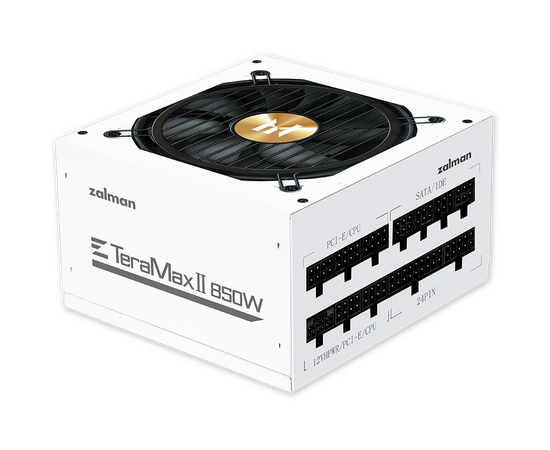 Блок питания Zalman TMX2 (ZM850-TMX2 WH) 850 W, ATX v3.0 Gen 5.0, EPS, APFC, 12cm Fan, FCM, 80+ Gold, Retail