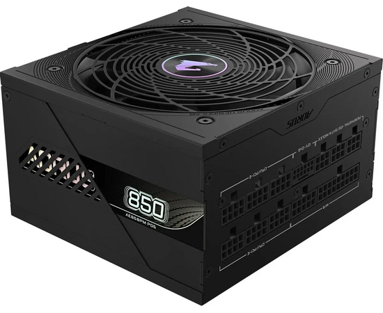 Блок питания GIGABYTE Aorus Elite GP-AE850 PM PG5, Gen.5, 850 Вт, 120мм, retail