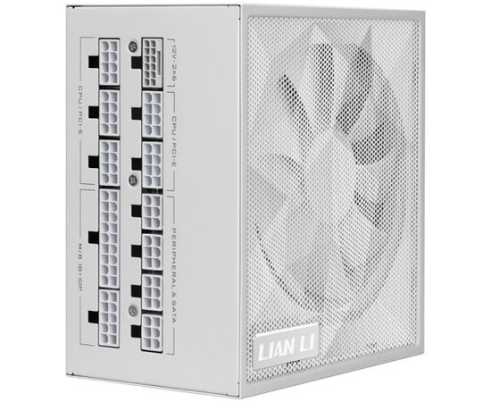 Блок питания Lian Li SX0850 P (G9 P.SX0850 P.W000.RU) / White / ATX 3.1, 850 W, 80 Plus Platinum, PC Ie 5.1, APFC, 120mm FDB Fan, Fully Modular
