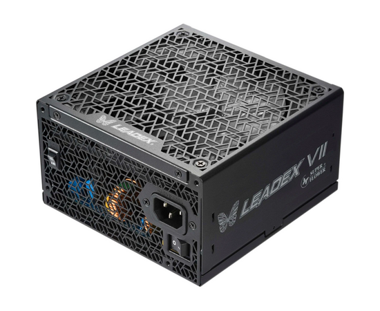 Блок питания Super Flower Leadex VII SF-1000 F14 XP, 1000 W, ATX 3.0, 140mm, 12x SATA, 4x PCI-E(6+2), 1x12 VHPWR, APFC, 80+ Platinum