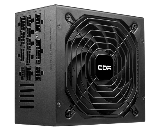 Блок питания CBR PSU-ATX850-14 MG 850 W, ATX, 80+ Gold, Full Modular, DC-DC, APFC, 24pin, 1*PCIE5.1(12+4pin), 2*8-pin(4+4 P), 3*6+2pin, 5*SATA, 14cm fan