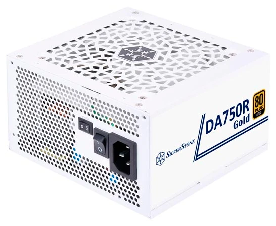 Блок питания SILVERSTONE Decathlon DA750 R (g54ada075r4m220), 750 Вт, 80 Plus Gold, 120мм, белый, retail