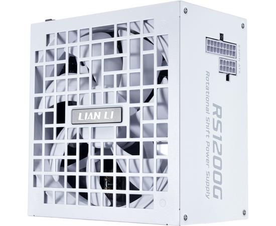 Блок питания Lian Li RS1200 G (G9 P.RS1200 G.WH00.RU) / White / ATX 3.1, 1200 W, 80 Plus Gold, PC Ie 5.1, APFC, USB HUB, 135mm FDB Fan, Fully Modular