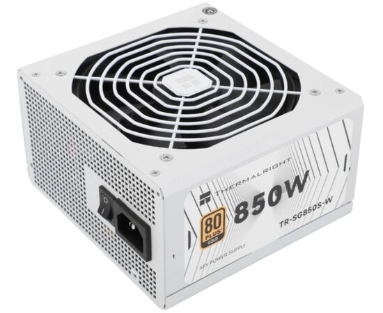 Блок питания Thermalright TR-SG 850 S-W, 850 W, 80+ Gold (ATX, 3.1, PC Ie 5.1, Non-modular, 1x24(20+4)pin, 1x CPU 8(4+4)pin, 2x PC Ie*2)