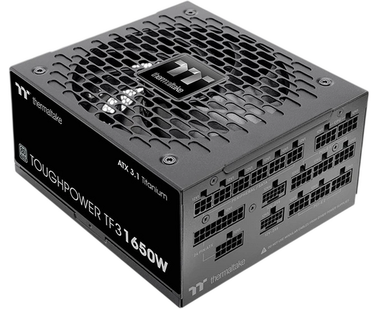 Блок питания Thermaltake Toughpower TF3 Gen.5 1650 W (PS-TPD-1650 FNFATE-1) ATX 80+ titanium (20+4pin) APFC 140mm fan color LED 16x SATA Cab Manag RTL
