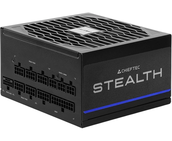Блок питания Chieftec Stealth SPX-1000-FC (ATX 3.1, 1000 W, 80 Plus Platinum, Active PFC, 135mm fan, Gen5 PC Ie, Full Cable Management) Retail