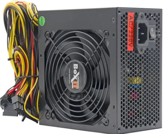 Блок питания BOXIT JM-A500w black 500 W (ATX, APFC, 20+4 P, PC Ie 6+2 P, P8(4+4) 650mm, 120mm fan)