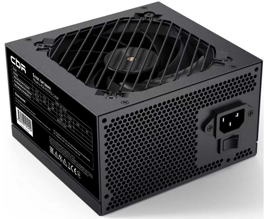 Блок питания CBR PSU-ATX750-12 GM ATX 750 W 80+ Bronze, DC-DC, APFC, 0.6mm, 24pin, 1*8-pin(4+4 P), 1*6+2pin, 4*SATA, 2*IDE, 12cm, черный