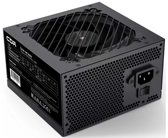 Блок питания CBR PSU-ATX650-12 GM ATX 650 W 80+ Bronze, DC-DC, APFC, 0.6mm, 24pin, 1*8-pin(4+4 P), 1*6+2pin, 4*SATA, 2*IDE, 12cm, черный