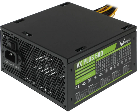 Блок питания Formula AC VX Plus (VX Plus 500 W) ATX 500 W (20+4pin) 120mm fan 3x SATA RTL